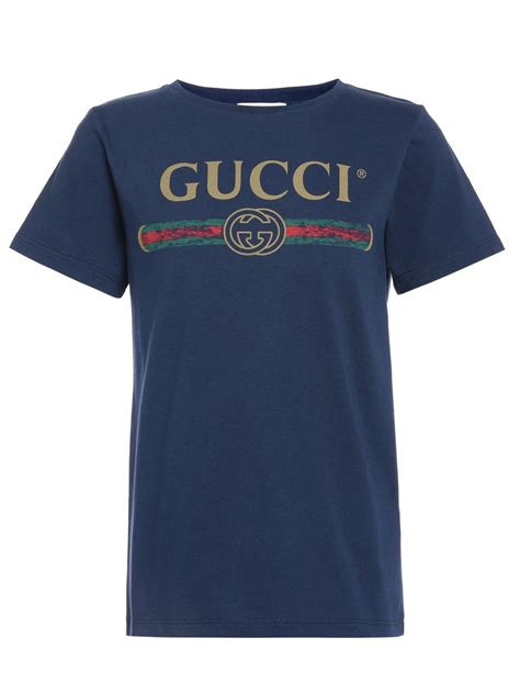 maglietta gucci blu|Gucci clothing line.